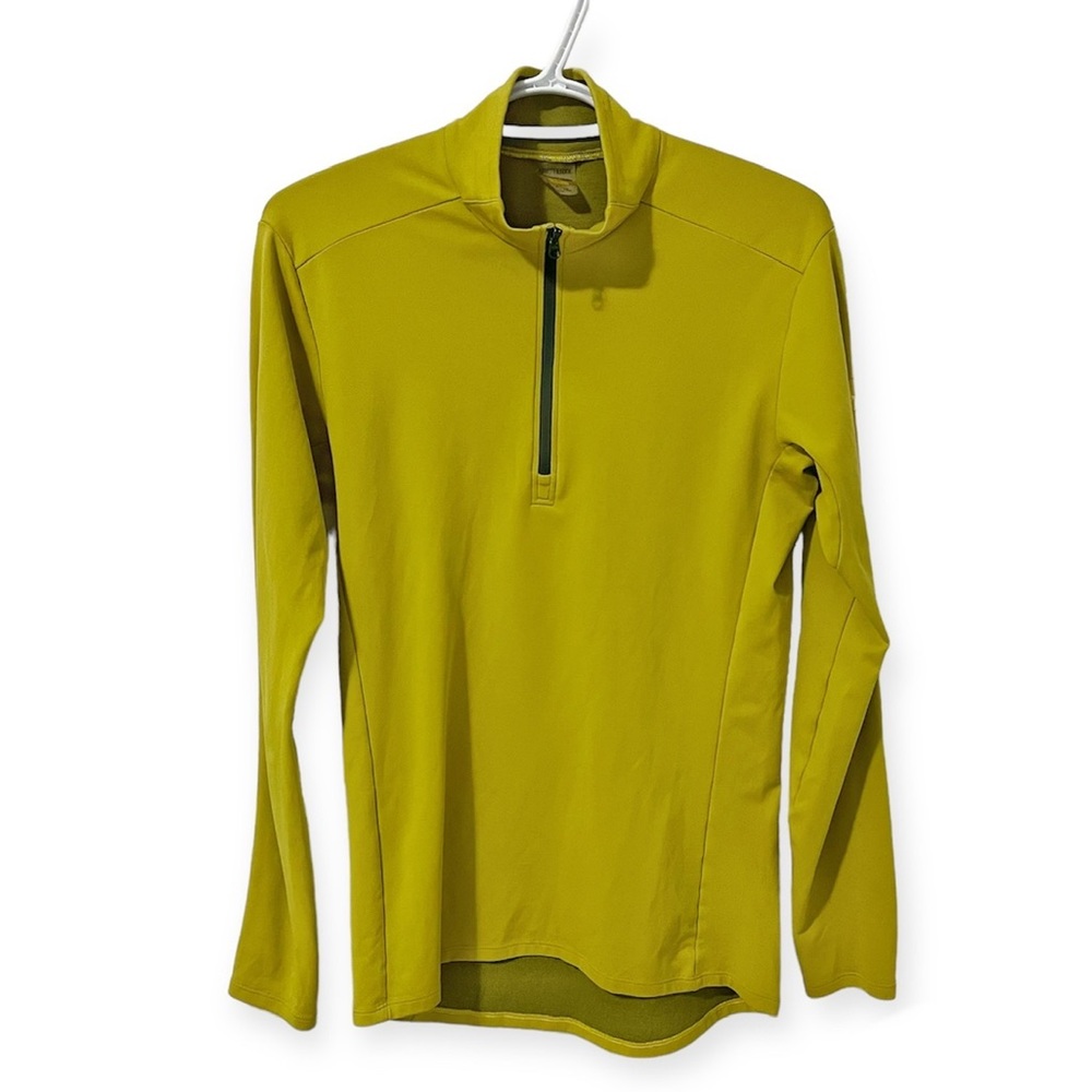 Arc’teryx Phase 1/2 Zip Long Sleeve Pullover Yellow size Small